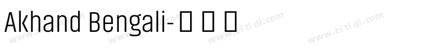 Akhand Bengali字体转换
